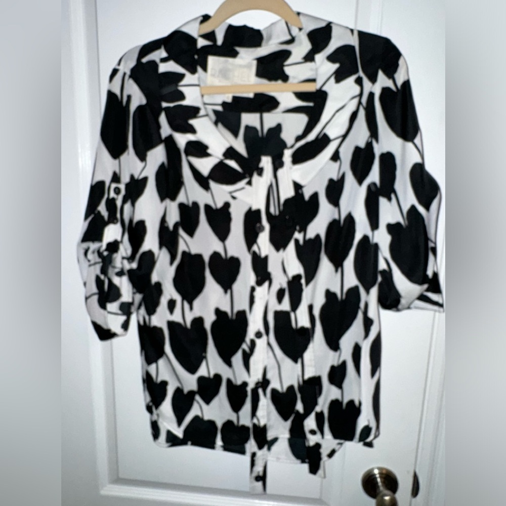 RACHEL Rachel Roy Heart Design Blouse Size Small